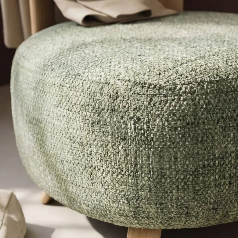 Fauteuil tissu vert