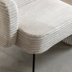 Fauteuil velours soléa