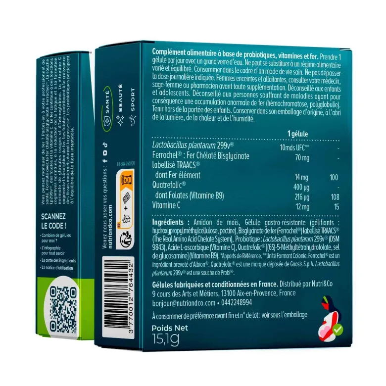 Fer bisglycinate - fatigue - 1 mois