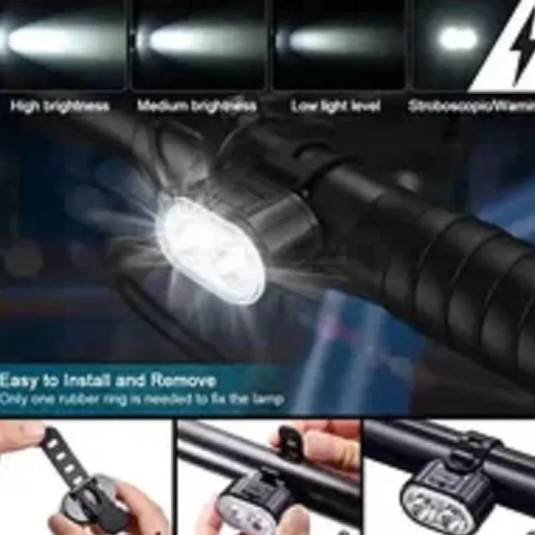 Feux avant et arrière rechargeables pour vélo trottinettes