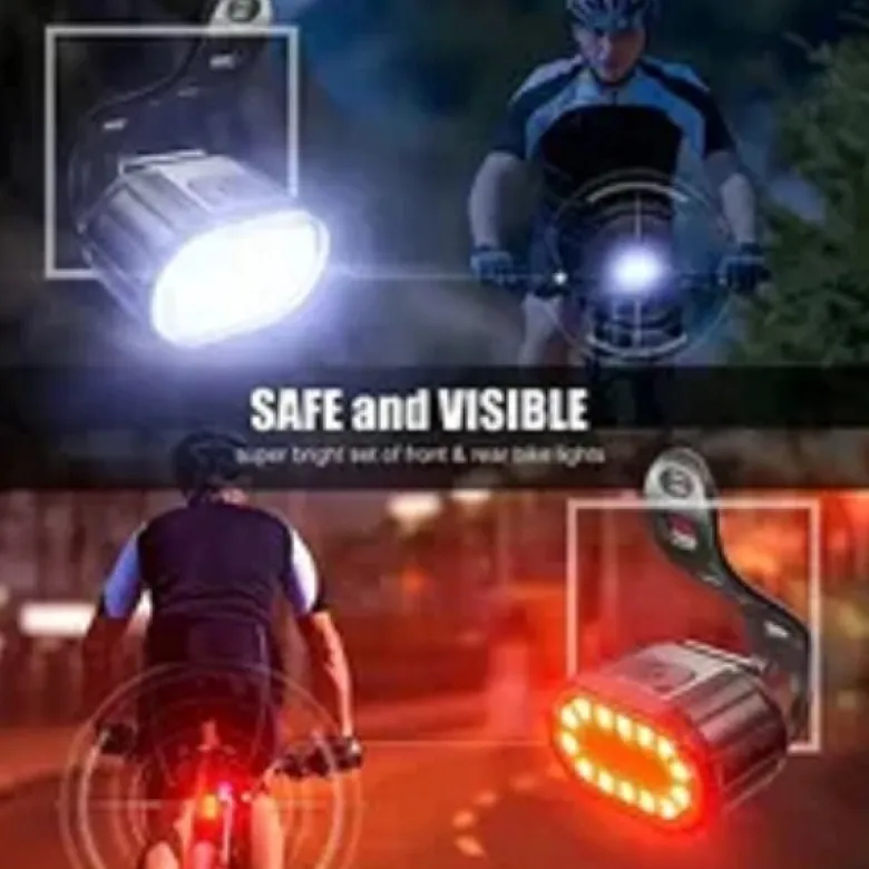 Feux avant et arrière rechargeables pour vélo trottinettes