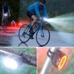 Feux avant et arrière rechargeables pour vélo trottinettes