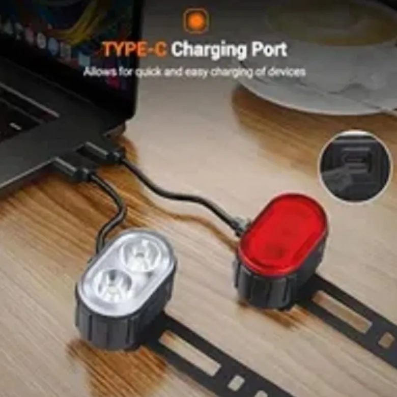 Feux avant et arrière rechargeables pour vélo trottinettes
