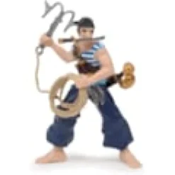 Figurine corsaire au grappin bleu