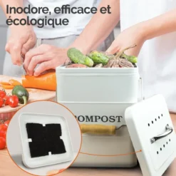 Filtres à charbon actif pour composteur