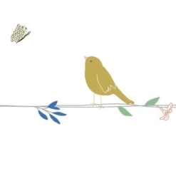 Frise adhésive fleurs et oiseaux (5 mètres)