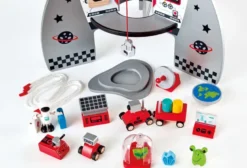Fusée spatiale en bois hape