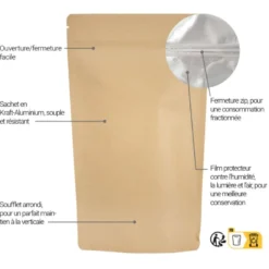 Fèves de cacao bio - 200g (entières, non torréfiées) - riche en antioxydants