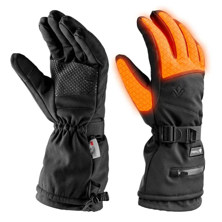 Gants chauffants rechargeables thaw – chaleur jusqu’à 8h, tactile, taille l
