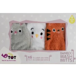 Gants de toilette en bambou