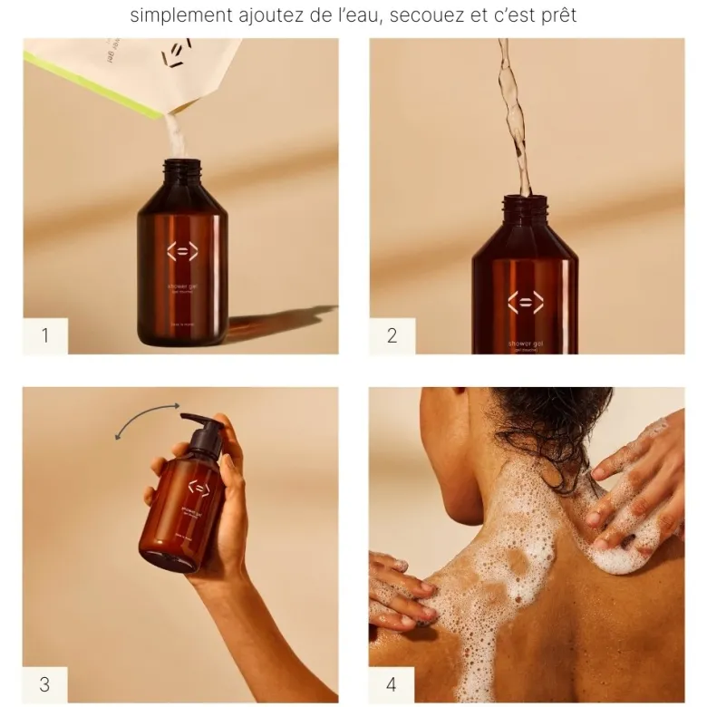 Gel douche mimosa+amande à diluer