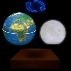 Globe lune moonflight 3d lumineux 10cm