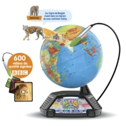 Globe vidéo avec écran interactif