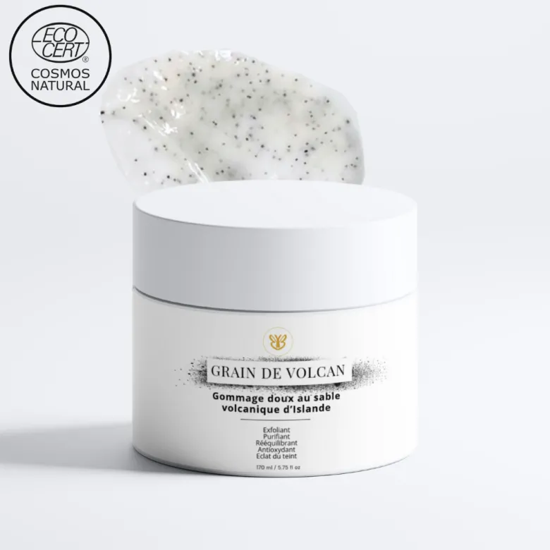 Gommage grain de volcan – peau douce & éclat retrouvés
