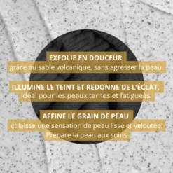 Gommage grain de volcan – peau douce & éclat retrouvés