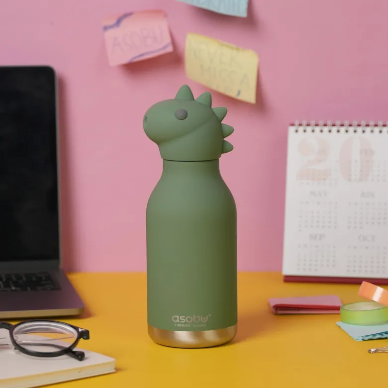 Gourde isotherme bestie dinosaure (460 ml)
