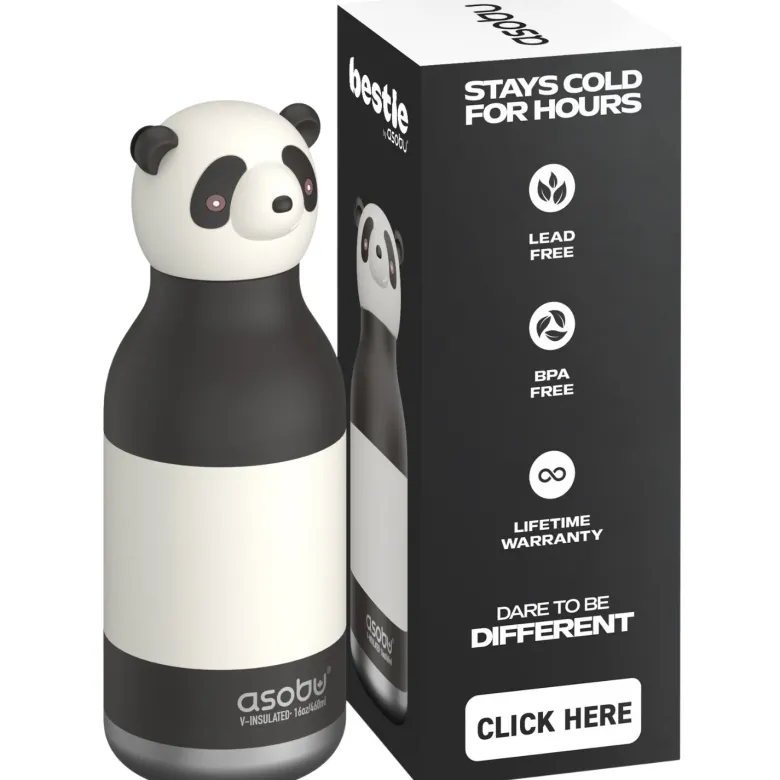 Gourde isotherme bestie panda (460 ml)