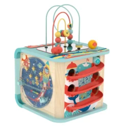 Grand cube d'activités interactif 5en1