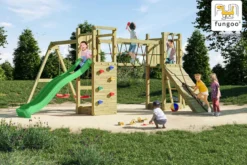 Grande aire de jeux en bois de pin fung