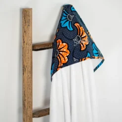 Grande cape de bain coton bambou wax
