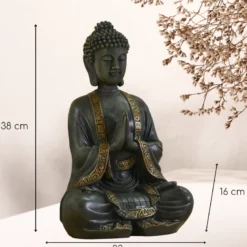 Grande statue bouddha méditation