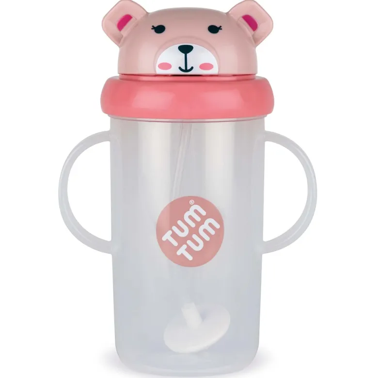 Grande tasse anti fuite + paille le
