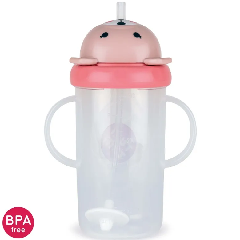 Grande tasse anti fuite + paille le