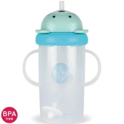 Grande tasse anti fuite + paille le