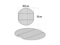 Grille simple ø 55 cm pour barbecue dubai - somagic