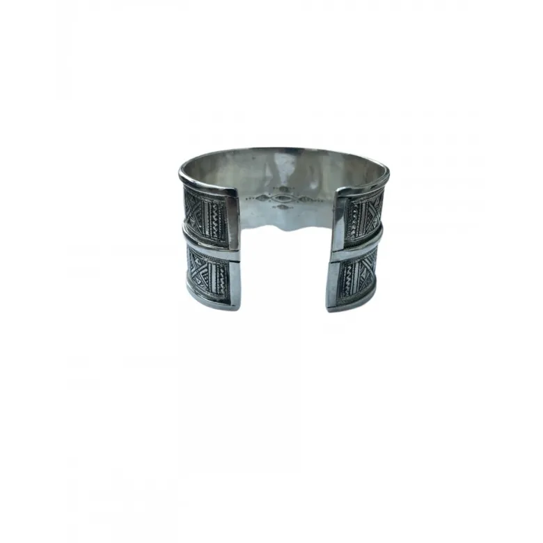 Gros bracelet touarg rigide double