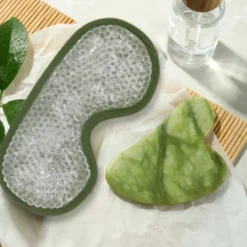 Guasha jade vert + masque yeux relaxant