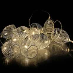 Guirlande lumineuse en métal 10 led cage
