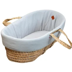 Habillage couffin gaze de coton jeanne