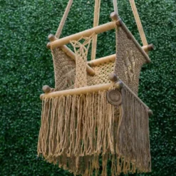 Hamac bébé macramé kaki