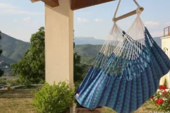 Hamac chaise colombia bleu