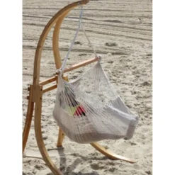 Hamac chaise filet écru