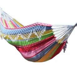 Hamac double franges confort