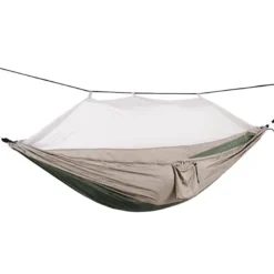 Hamac simple moustiquaire kaki