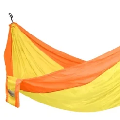 Hamac voyage double jaune