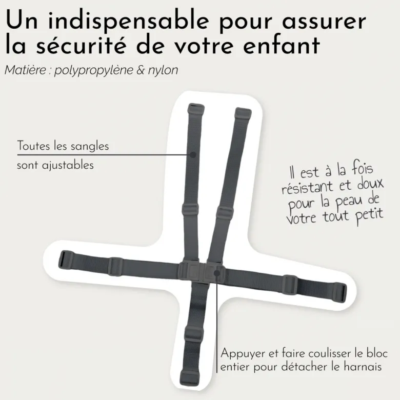 Harnais de sécurité - chaise haute