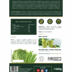Herbe d'orge en poudre bio 500g