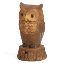 Hibou solaire détecteur de mouvement en céramique
