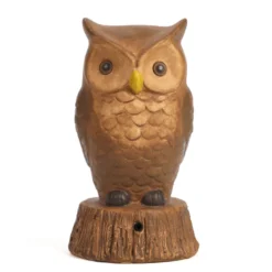 Hibou solaire détecteur de mouvement en céramique