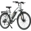 Hitway vélo électrique 28pc blanc avec panier