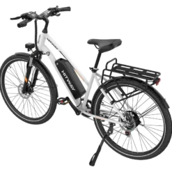 Hitway vélo électrique 28pc blanc avec panier