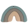 Hochet de dentition arc en ciel bleu