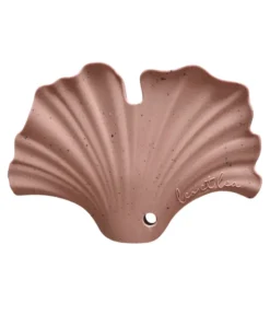 Hochet de dentition gingko rose