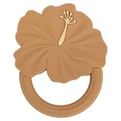 Hochet de dentition hibiscus sienne