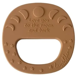 Hochet de dentition lune sienne