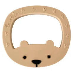 Hochet de dentition ours petit beige